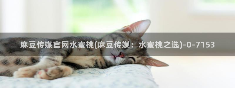 麻豆视频 精选下载：麻豆传媒官网水蜜桃(麻豆传媒